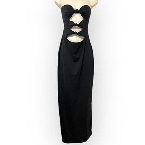 White Fox Life After Love Maxi Dress Black New Medium